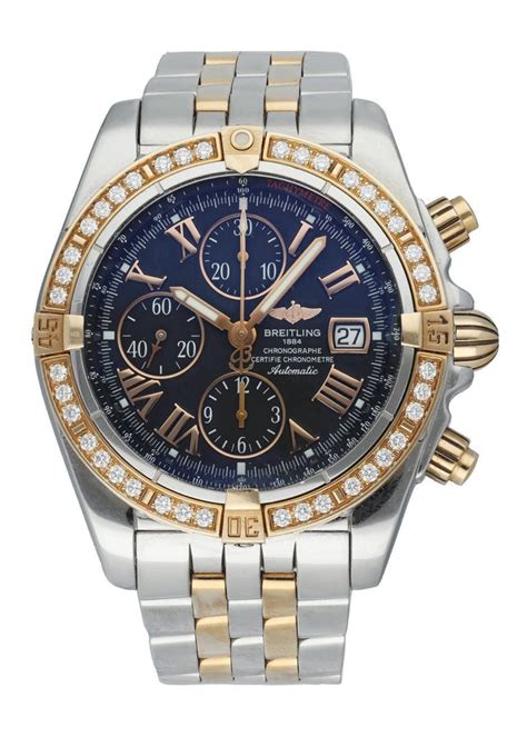 breitling 1884 a45355|Breitling evolution diamond bezel.